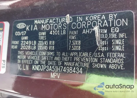 2017 Kia Soul + from USA, damaged, VIN KNDJP3A51H7498434